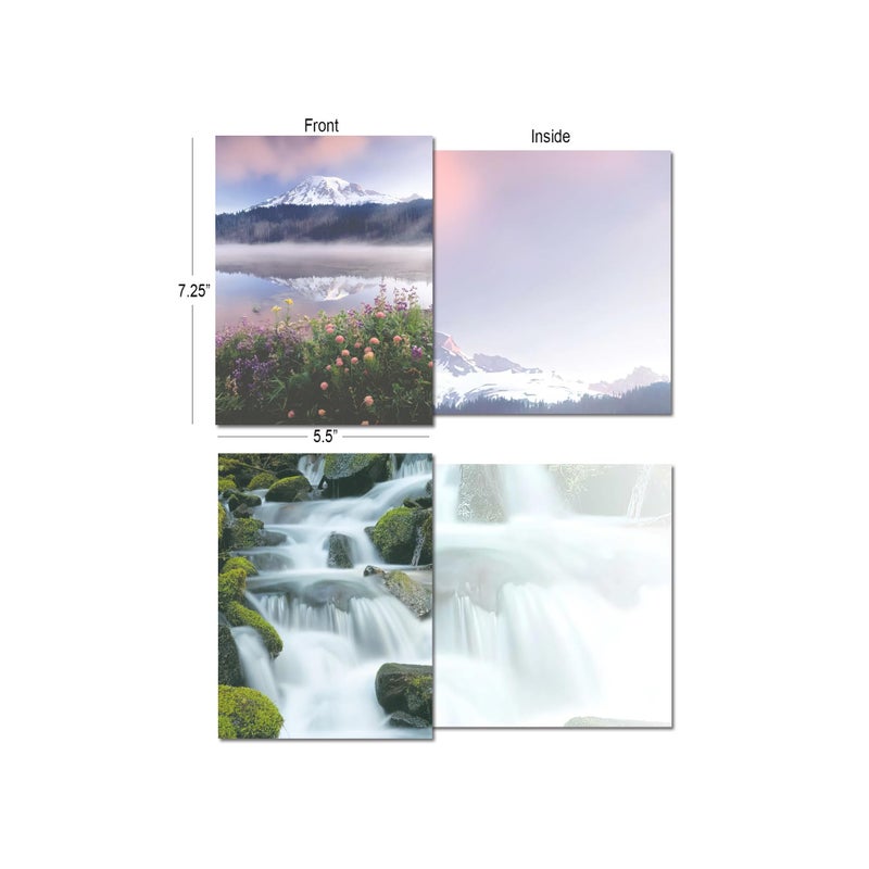Leanin' Tree Blank Cards and Envelopes 5x7 Set - 20 Blank Note Cards with Envelopes Featuring Stunning Photographs of the Pacific Northwest, Perfect for Any Occasion - Image 2